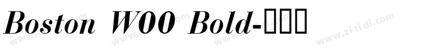 Boston W00 Bold字体转换